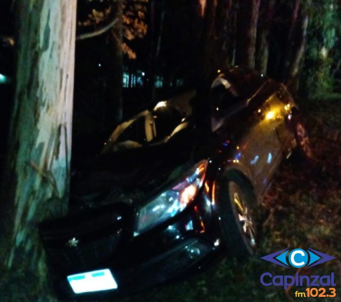 Motorista fica ferido após saída de pista na SC-350 entre Catanduvas e Água Doce