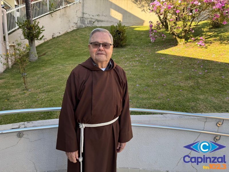 Câmara de Vereadores de Capinzal entrega título de cidadão honorário a Frei Justino Stolf nesta quinta-feira