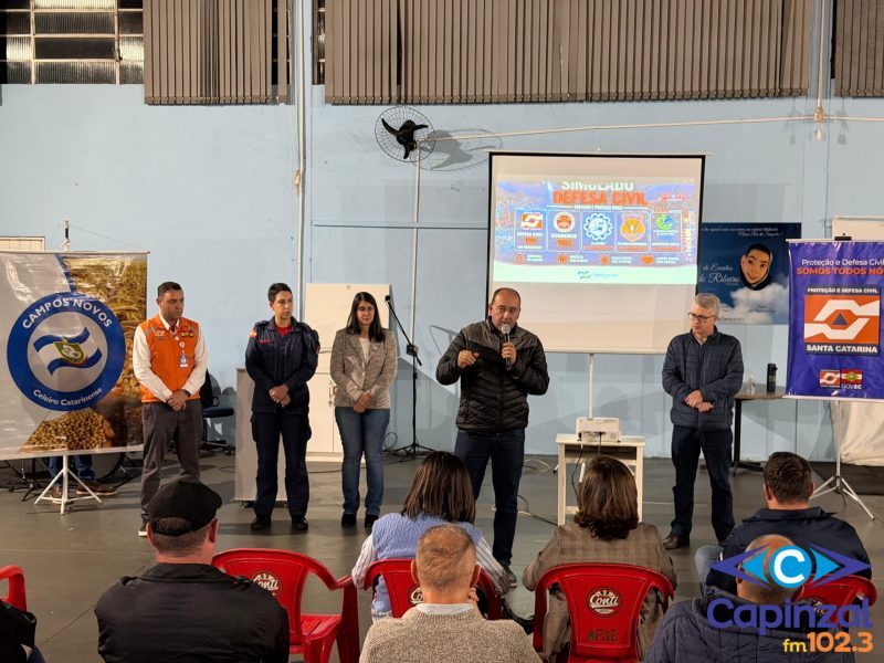 1º Simulado de Prevenção a Desastres Naturais é realizado em Campos Novos