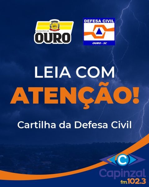 Prefeitura de Ouro e Defesa Civil lançam cartilha com orientações à população