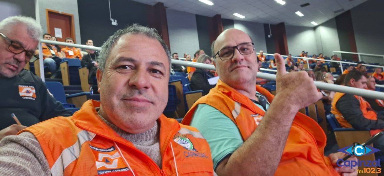 Capinzal participa do Fórum Estadual da Defesa Civil em Tubarão com foco em alertas e comunicação de risco