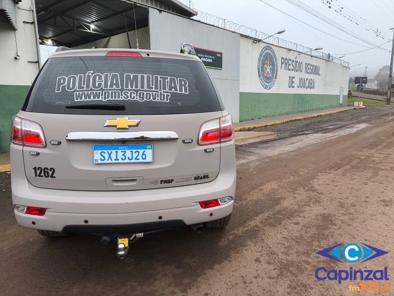 Homem procurado por stalking, ameaça e injúria é preso pela Polícia Militar em Joaçaba