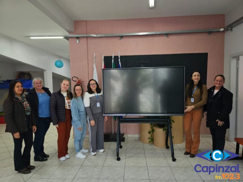 Educação Infantil de Capinzal recebe 10 telas interativas para qualificar práticas pedagógicas