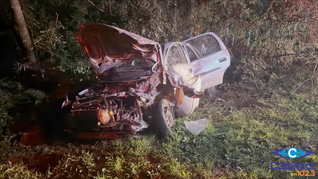 Motorista fica gravemente ferido em acidente envolvendo três veículos na BR-153 em Concórdia
