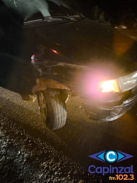 Colisão entre dois carros mobiliza Bombeiros e SAMU na BR-282 em Ponte Serrada