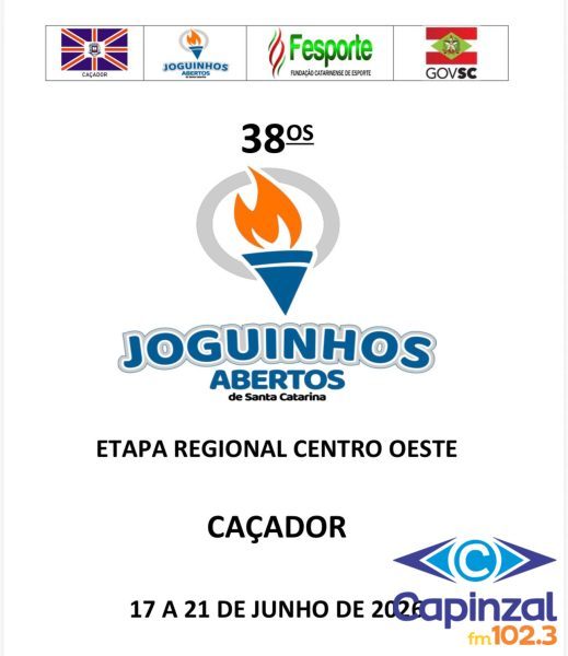 Caçador recebe etapa regional dos Joguinhos Abertos com equipes de Capinzal,  Ouro e Lacerdópolis