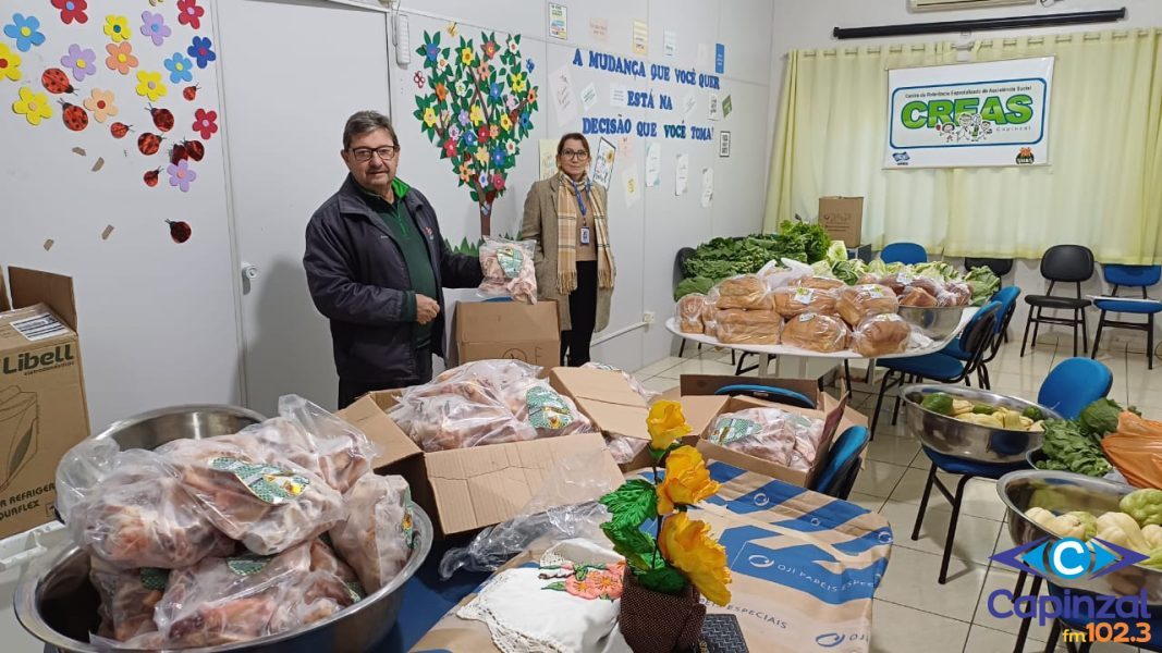 Entidades sociais de Capinzal e Ouro são beneficiadas com alimentos da agricultura familiar por programa do Governo Federal