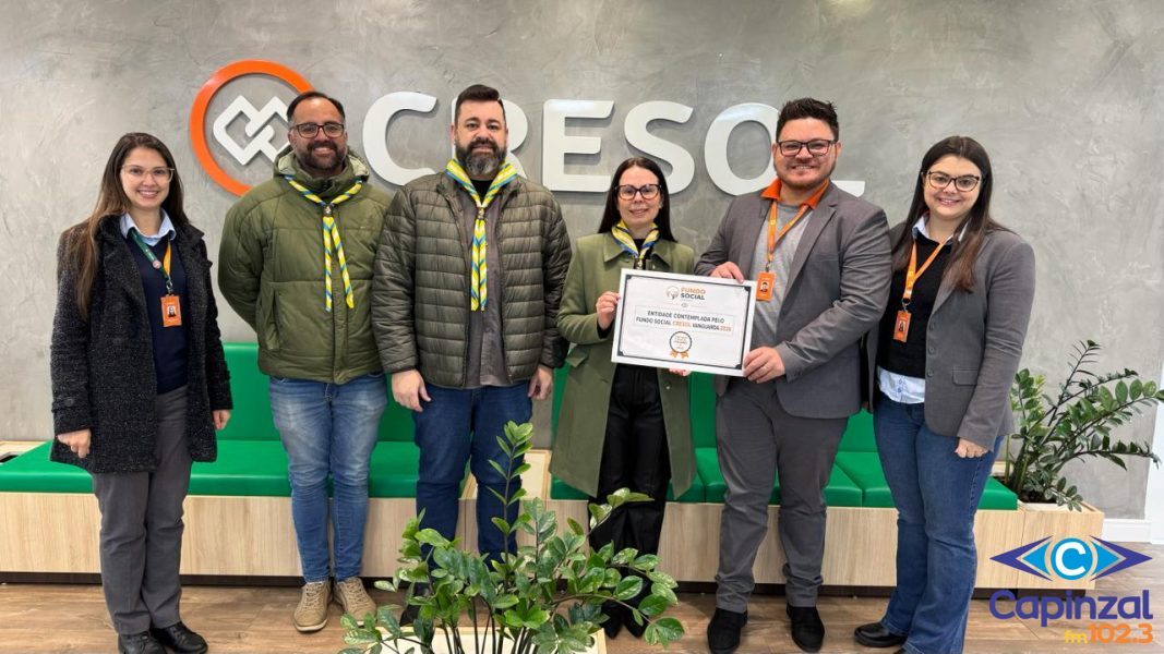 Cresol realiza entrega de recursos do Fundo Social ao Grupo Escoteiro Trem do Vale