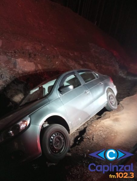 Idosa é socorrida após saída de pista e lateralização de veículo na SC-283, em Seara