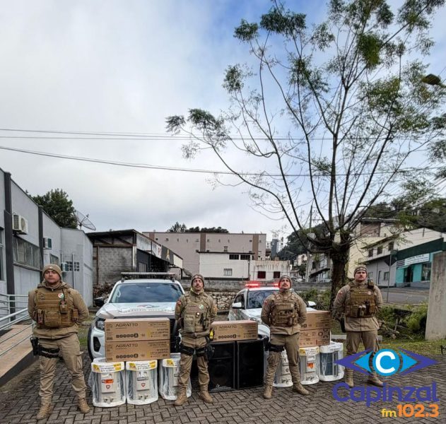 Ação rápida da PM e de morador impede furto de patrimônio público em Caçador