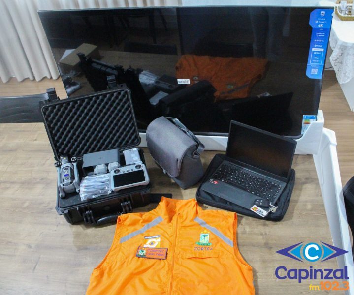 Defesa Civil de Zortéa recebe novos equipamentos para fortalecer as ações no município