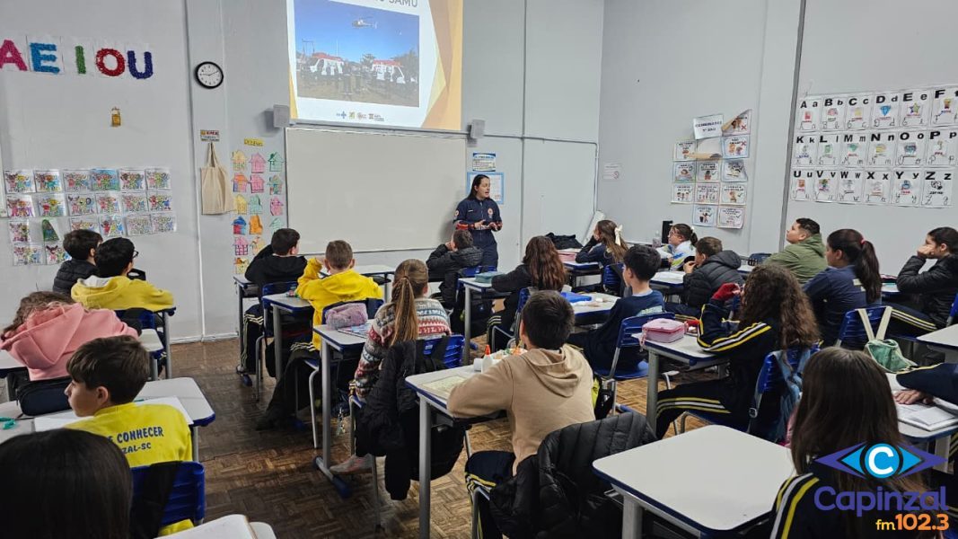 Projeto Educa SAMU leva conscientização sobre emergências e combate aos trotes para alunos de Capinzal