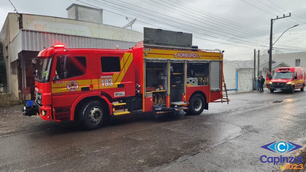 Incêndio em depósito de mercado mobiliza Corpo de Bombeiros em Capinzal
