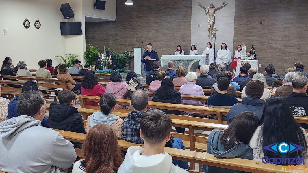 Segunda noite do tríduo prepara fiéis para a 62ª Festa de São Cristóvão em Capinzal