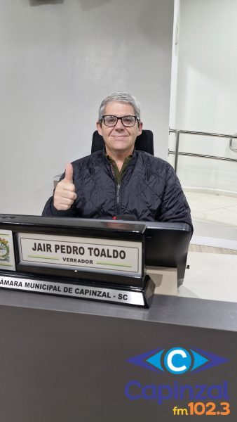 Vereador Jair Toaldo propõe aumento do adicional de insalubridade para servidores da saúde em Capinzal