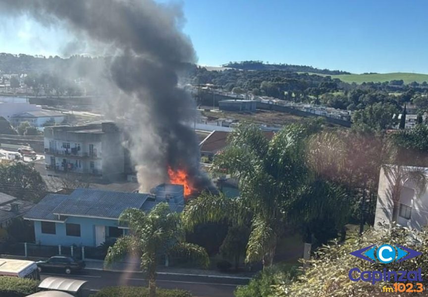 Incêndio atinge residência e causa danos em Fraiburgo