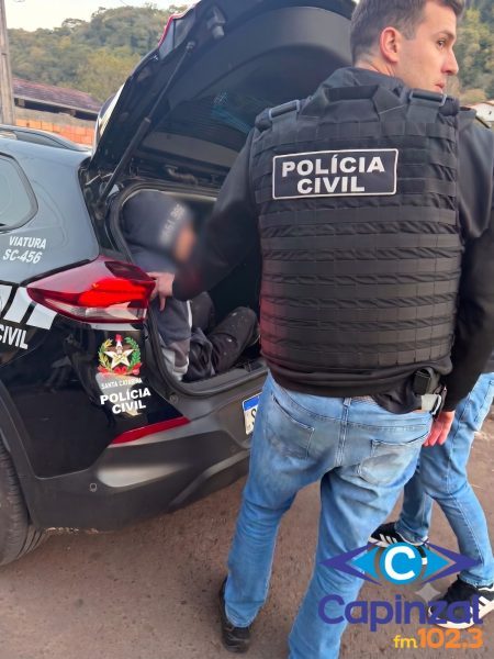 Polícia Civil prende suspeito de furto qualificado a mercado em Herval d'Oeste