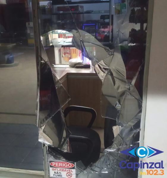 Posto de combustíveis é arrombado e furtado durante a madrugada em Capinzal