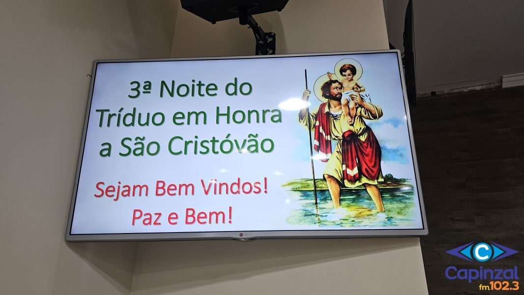 Capela São Cristóvão conclui tríduo e se prepara para a 62ª Festa do Padroeiro