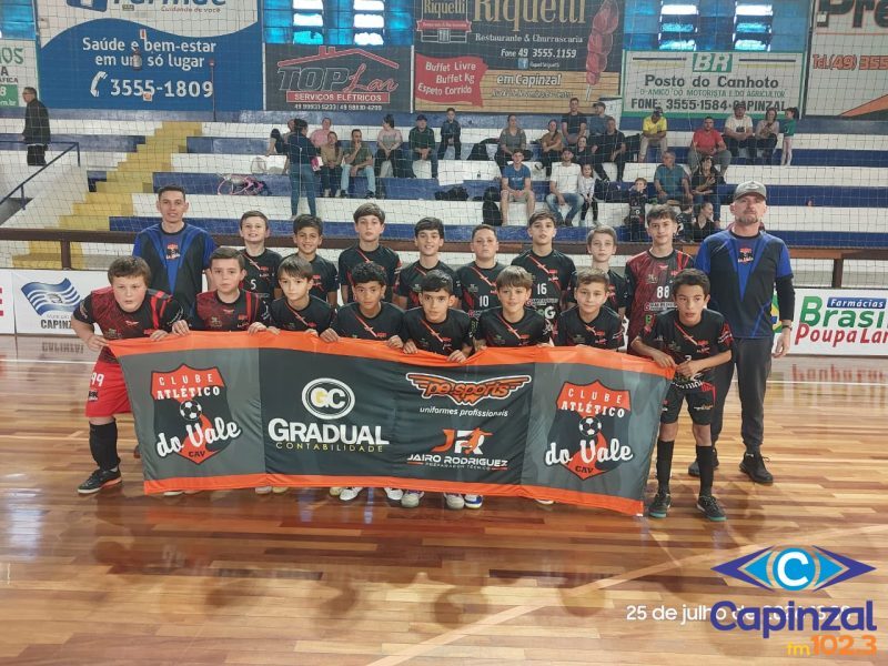 Clube Atlético do Vale garante liderança da chave no Estadual Sub-12 da Liga Catarinense de Futsal