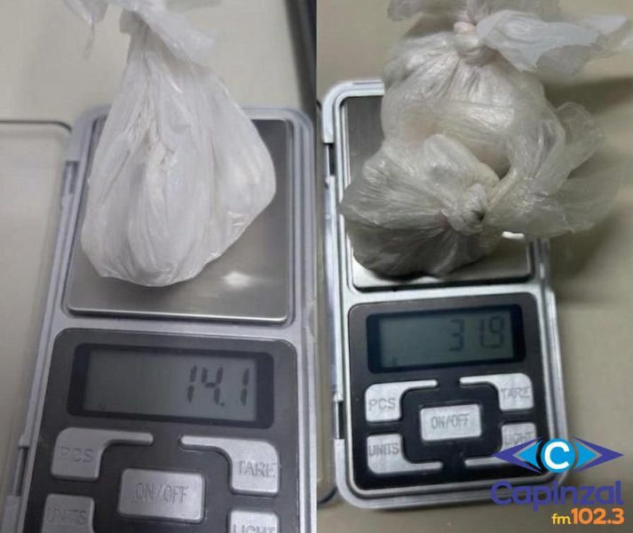Homem é preso por suspeita de tráfico de drogas após ser flagrado com cocaína em Jaborá