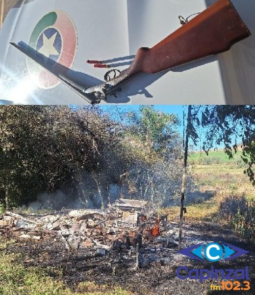 Mulher é presa por incêndio criminoso e homem por posse irregular de arma em Campos Novos