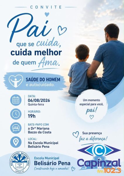 Escola Municipal Belisário Pena promove programação especial em homenagem ao Dia dos Pais