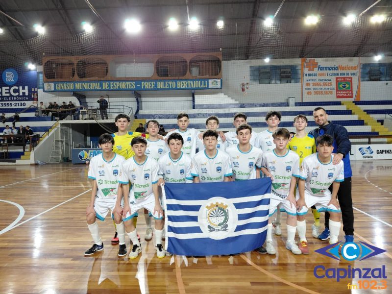 Capinzal Futsal/FME vence Tangará e assume vice-liderança do grupo A do Estadual Sub-15 LCF