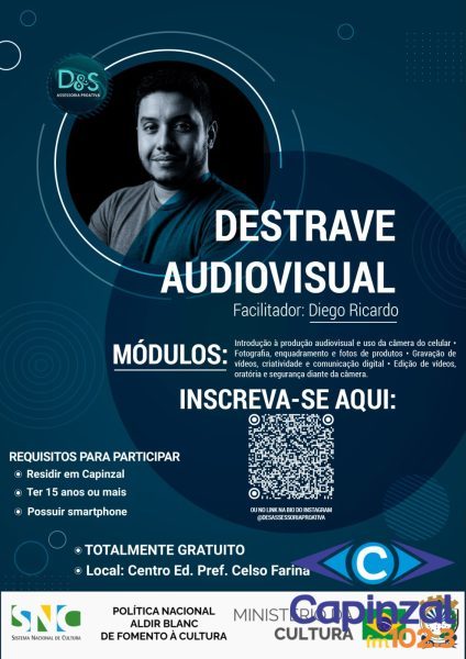 Oficina gratuita de produção audiovisual com celular será realizada em Capinzal