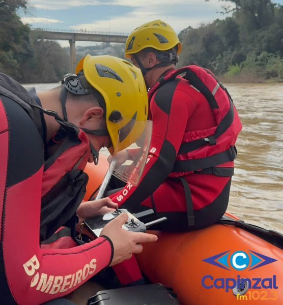 Corpo de Bombeiros localiza corpo de homem desaparecido no Rio do Peixe, em Videira