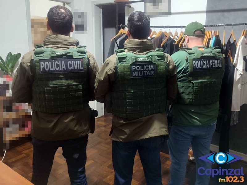 GAECO cumpre mandado de prisão em desdobramento da Operação "Cura" em Chapecó