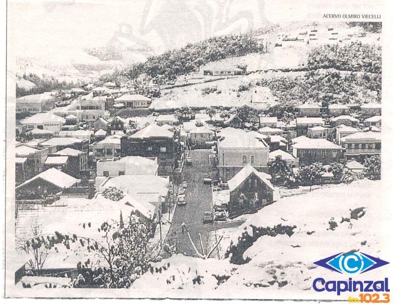 Há 61 anos, grande nevasca transformava Capinzal e Ouro e marcava a história do Meio-Oeste