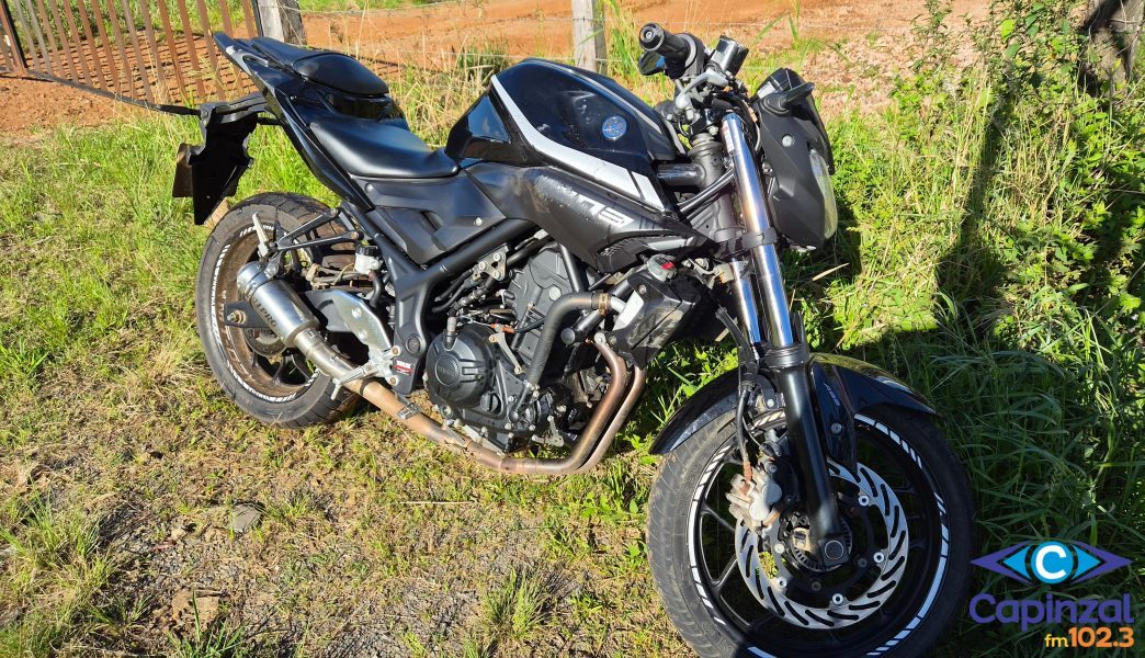 Motociclista fica ferido após queda na SC-150 em Capinzal
