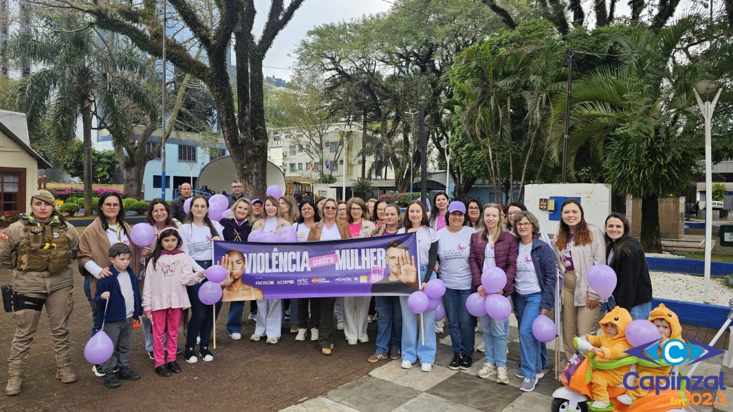 Capinzal se mobiliza pelo fim da violência contra a mulher