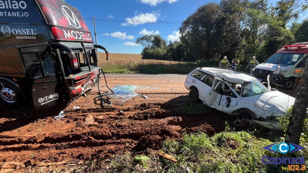 Colisão entre ônibus da Banda Modello e Parati deixa um morto no RS