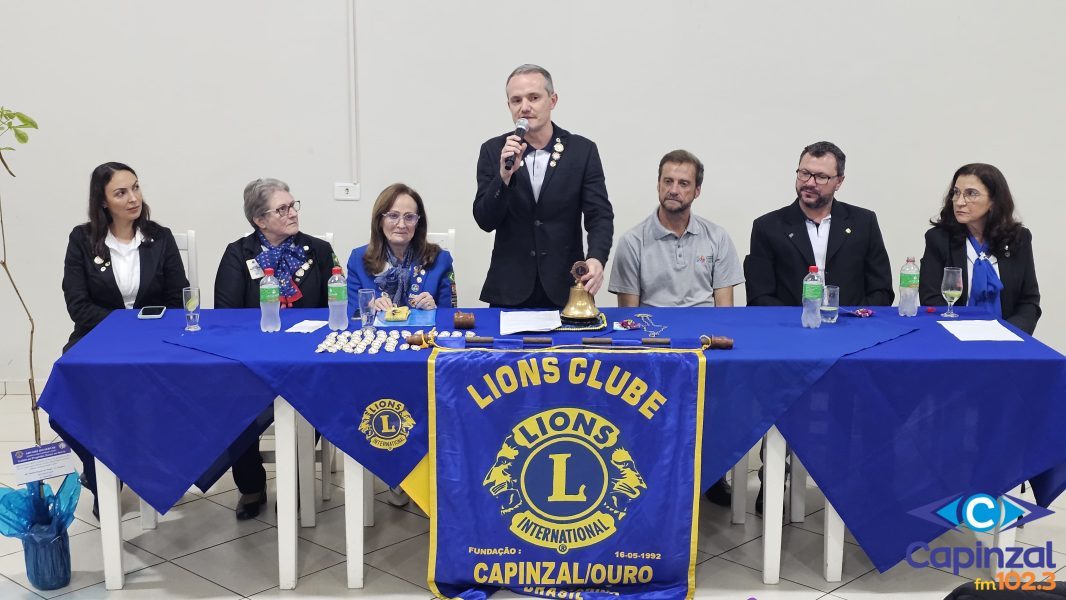 Lions Clube de Capinzal/Ouro realiza reunião festiva com visita oficial da Governadora do Distrito LD8