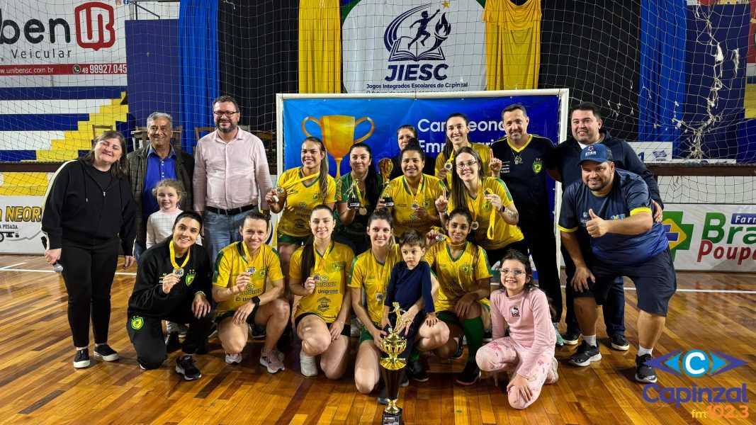 Noite de decisões: 2º Campeonato Empresarial de Capinzal conhece seus campeões no futsal