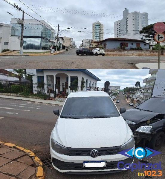 Colisão entre dois veículos deixa mulher ferida no Centro de Campos Novos