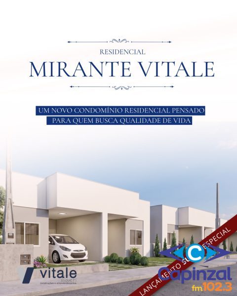 Conheça mais sobre o novo lançamento da Vitale Riqueti, o Residencial Mirante Vitale