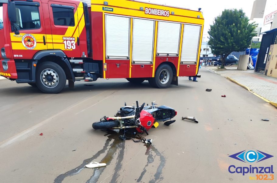 Grave acidente entre picape e moto deixa um morto no Oeste de SC