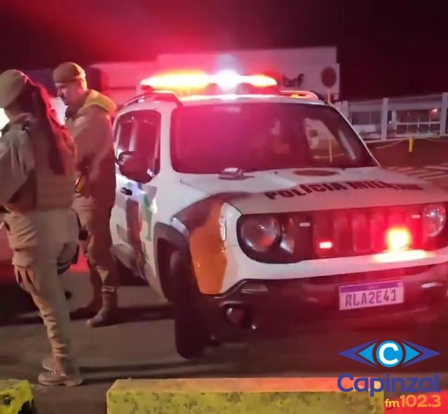PM usa spray de pimenta durante ocorrência de acidente em Capinzal; motorista apresentava sinais de embriaguez