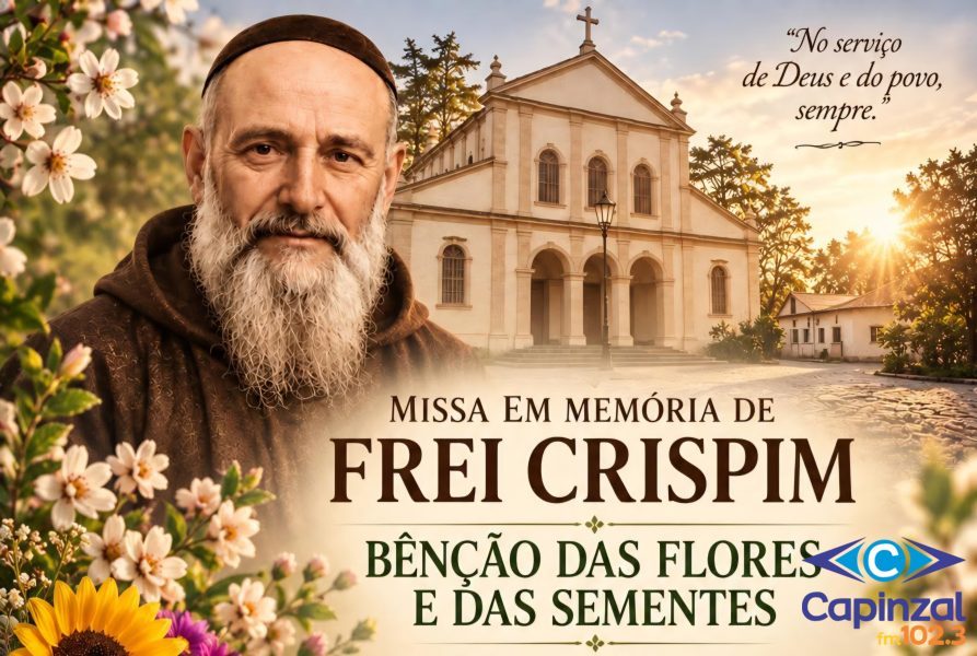 Missa em memória de Frei Crispim terá bênção de flores e sementes em Ouro