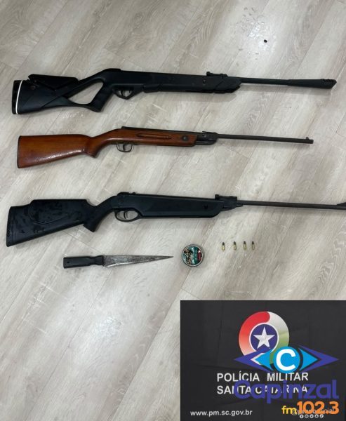 Homem é preso por violência doméstica e posse irregular de arma em Campos Novos