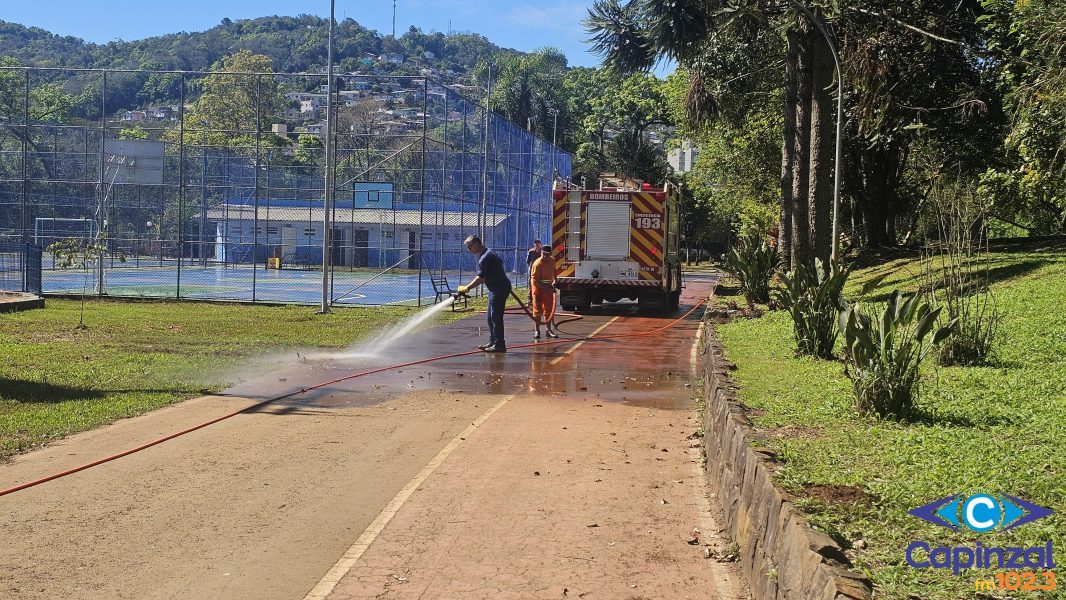 Obras de limpeza e organização avançam na Área de Lazer em Capinzal