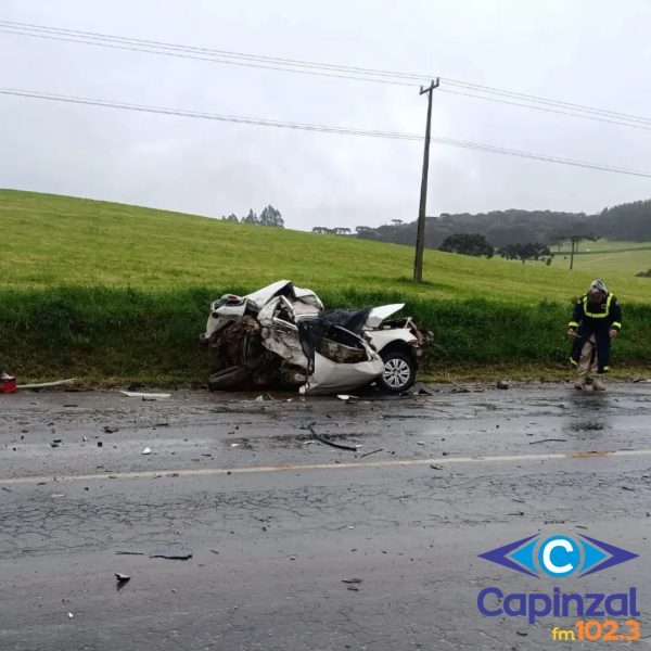 Acidente na BR-470 deixa duas pessoas mortas em Campos Novos