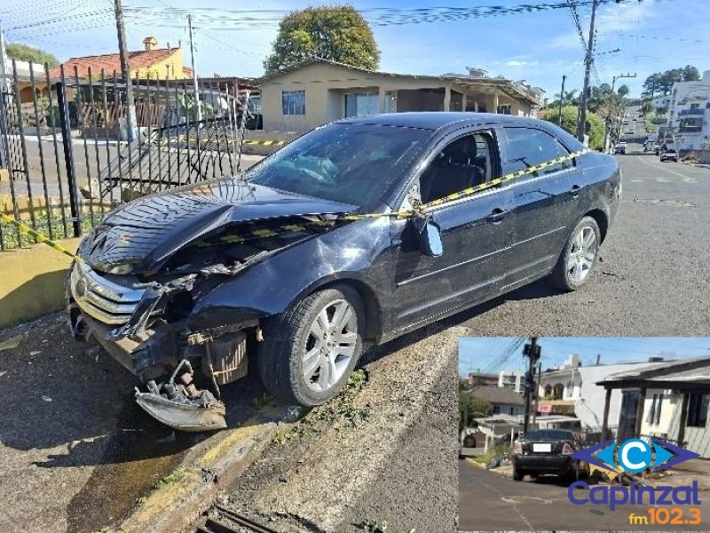 Motorista fica ferida após colisão e outro condutor foge do local em Campos Novos