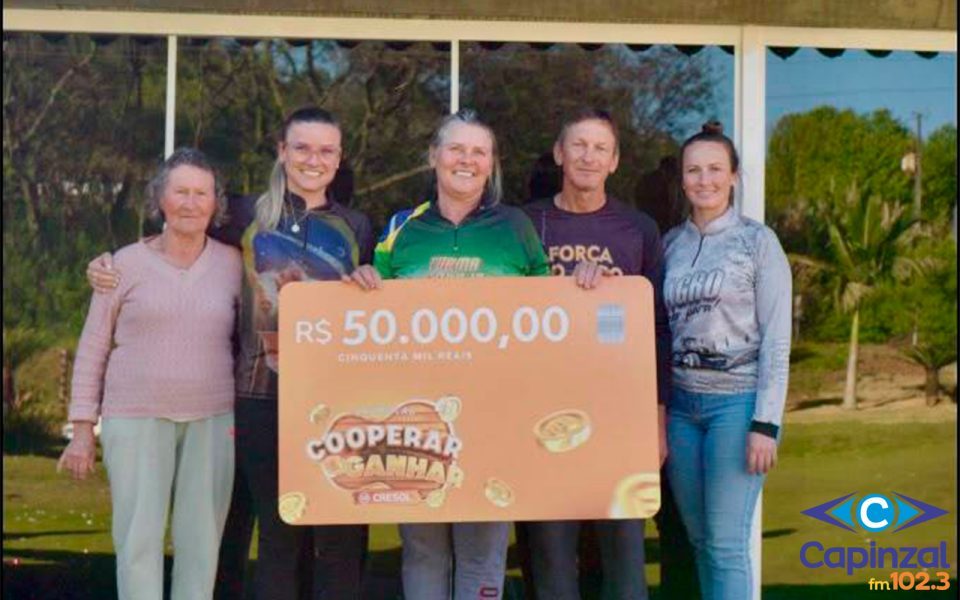 Cresol Vanguarda premia cooperados com R$ 50 mil na campanha "Cooperar é Ganhar"