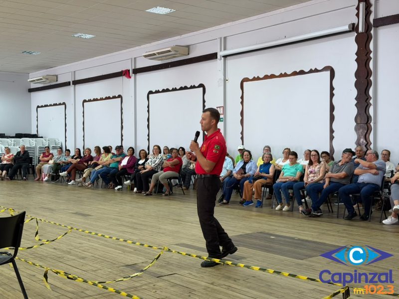 Projeto Mente Ativa e Vida Plena orienta idosos de Capinzal sobre prevenção de acidentes domésticos