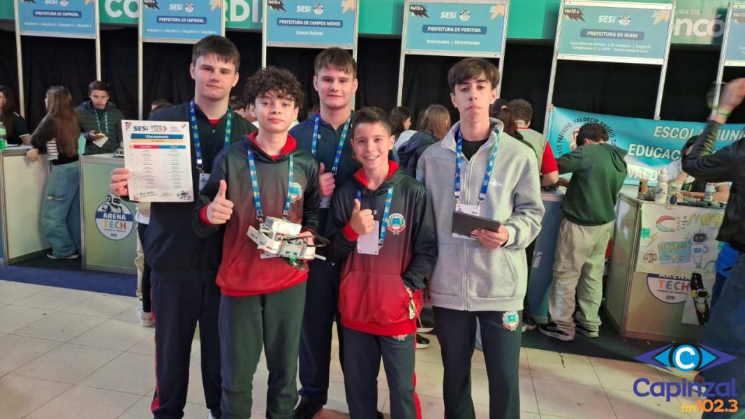 Alunos da Escola Amélia Poletto Hepp conquistam 2° lugar em torneio de robótica do SESI/SENAI
