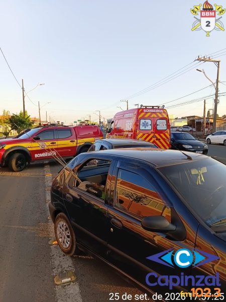 Colisão traseira deixa quatro crianças feridas em Curitibanos